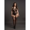 Le Désir Lace Suspender Bodystocking - Plus Size